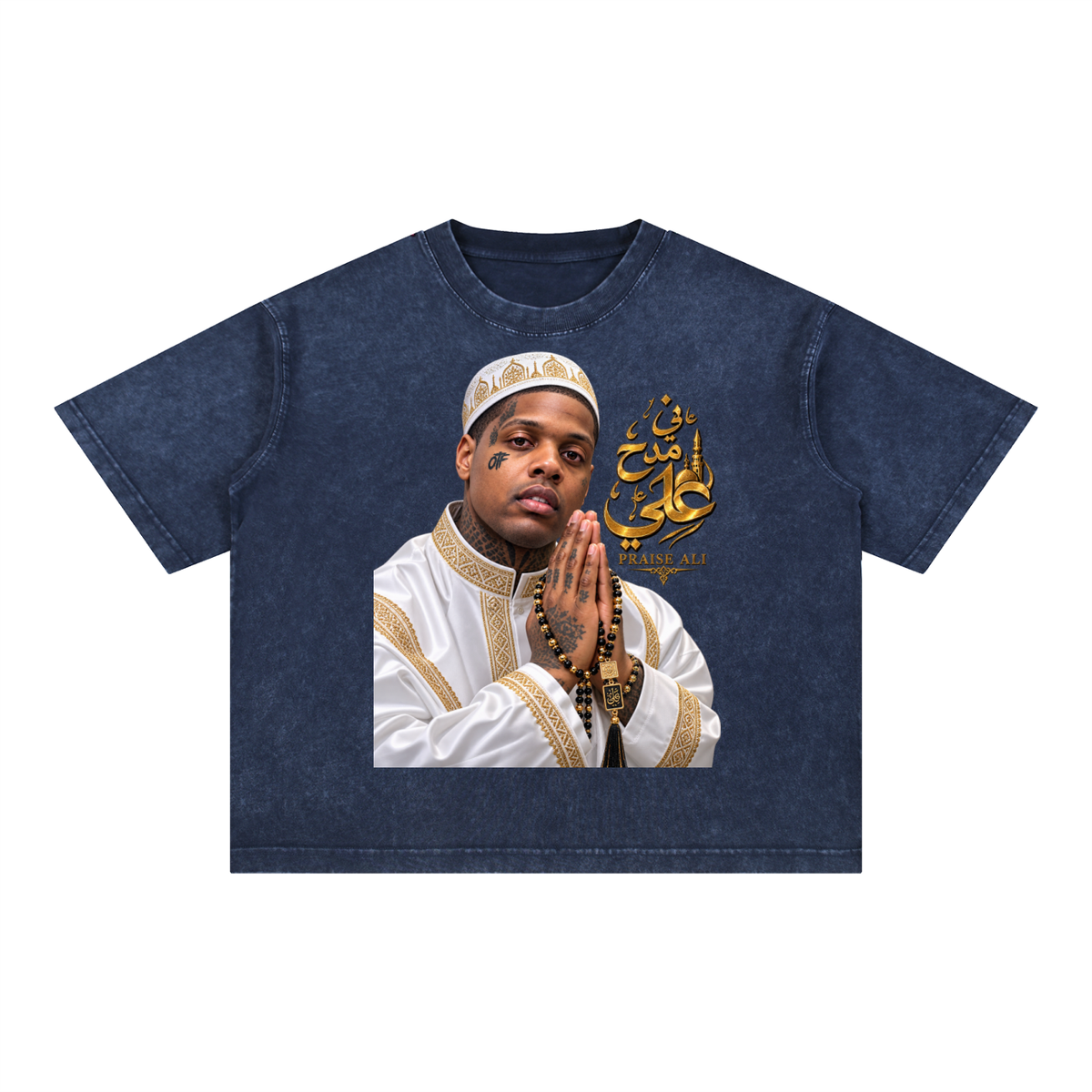 CoZay Signature Lil Durk Mineral Wash Boxy Cotton T-Shirt