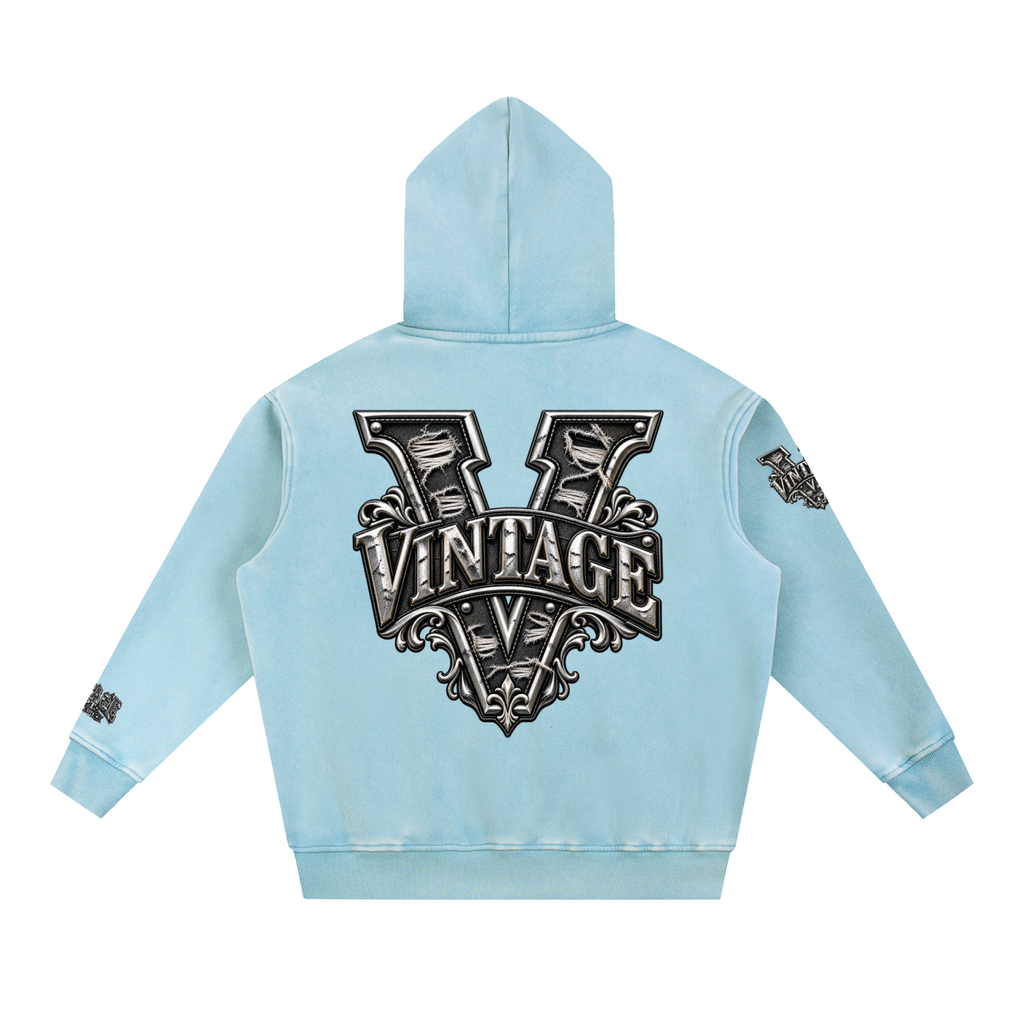 CoZay Original Men's Snow Wash Fleece Oversize Hoodie