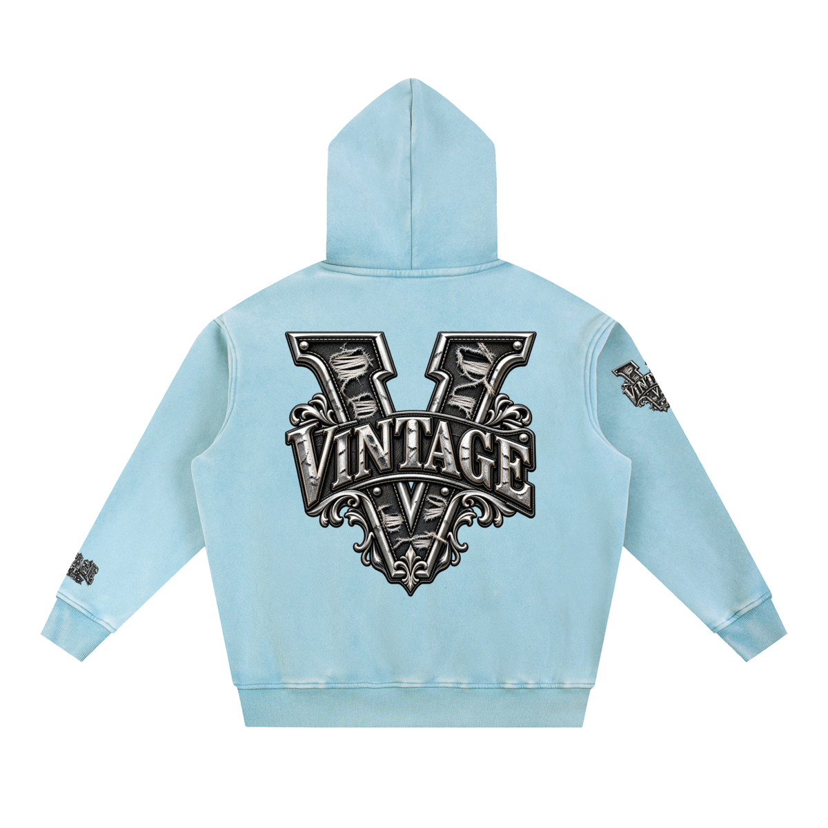 CoZay Original Men's Snow Wash Fleece Oversize Hoodie