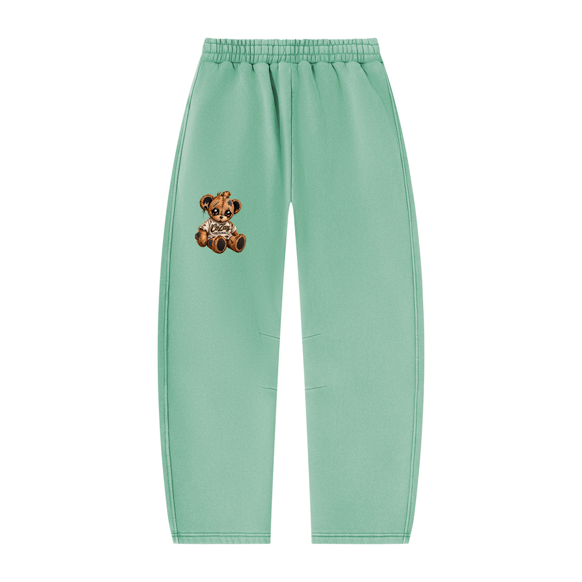 COZAY ORIGINAL Unisex Vintage Wash Barrel Leg Fleece Sweatpants