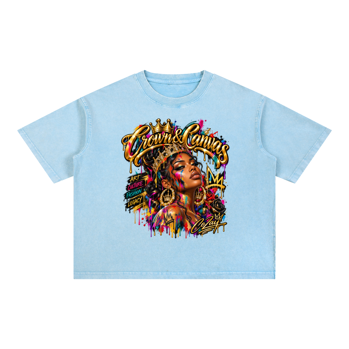 CoZay CC Mineral Wash Boxy Cotton T-Shirt