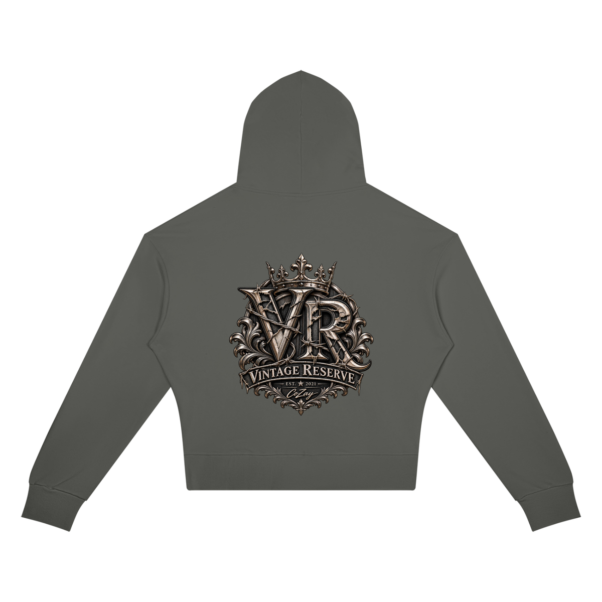Vintage Reserve by CoZay Women’s Crop Drop Shoulder Hoodie