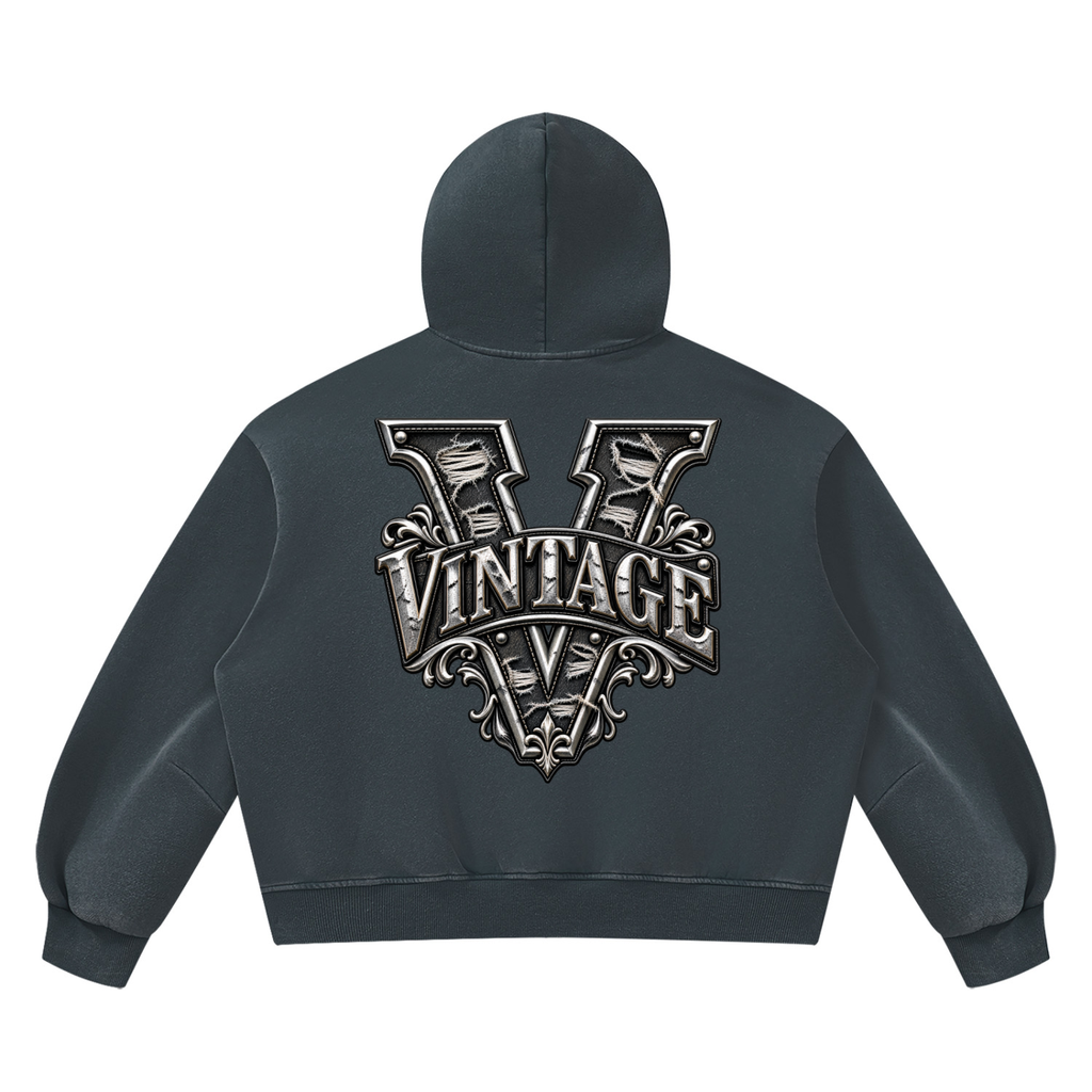 CoZay Original Unisex Vintage Wash Boxy Fleece Hoodie
