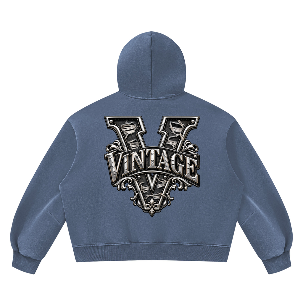 CoZay Original Unisex Vintage Wash Boxy Fleece Hoodie
