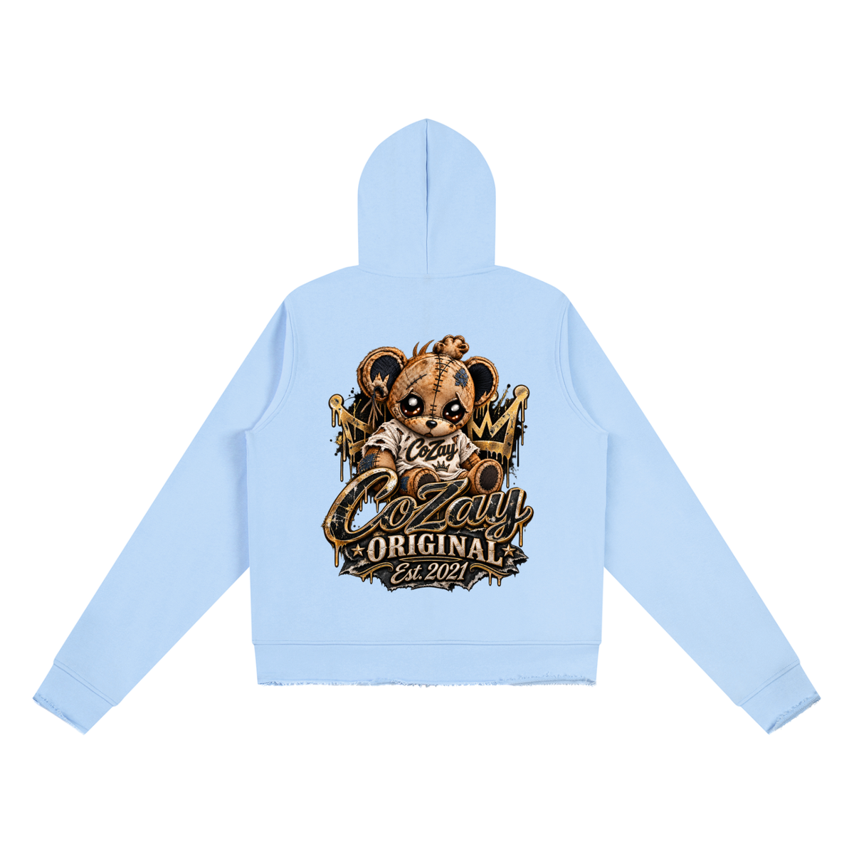 CoZay Original Women’s Raw Edge Full Zip Hoodie