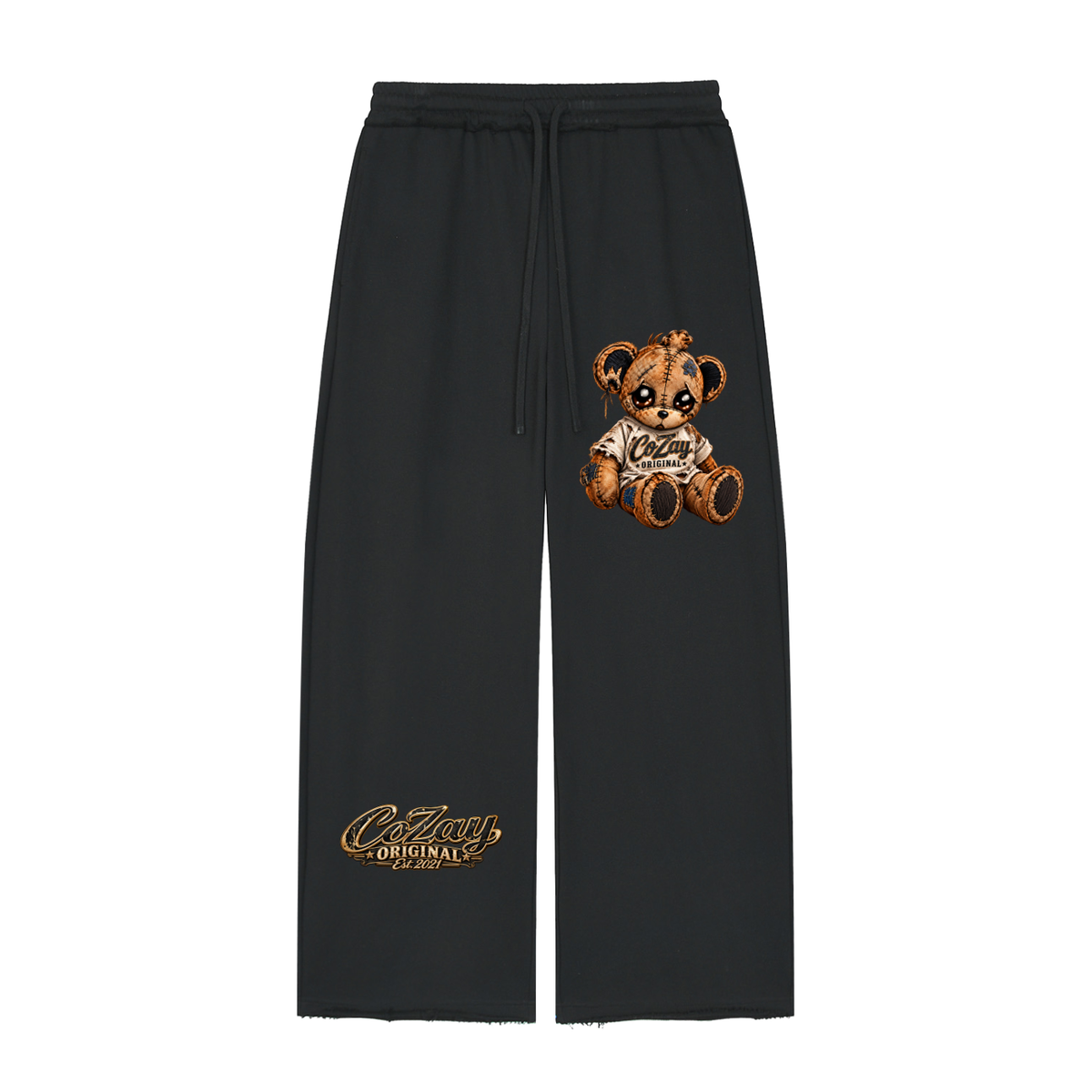 CoZay Original Women’s Wide Leg Raw Edge Sweatpants