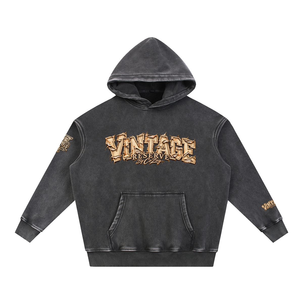 CoZay Original Men's Snow Wash Fleece Oversize Hoodie
