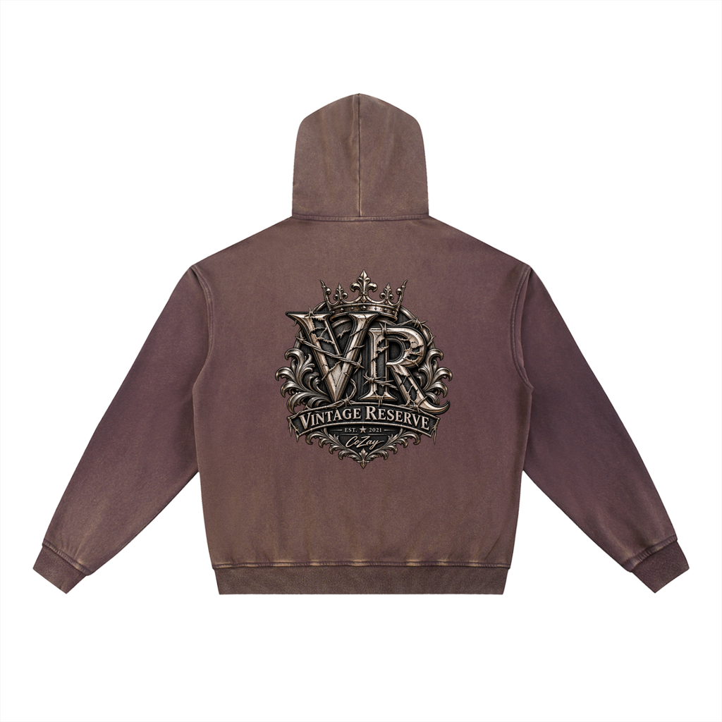 CoZay Vintage Reserve Washed Gradient Fleece Hoodie