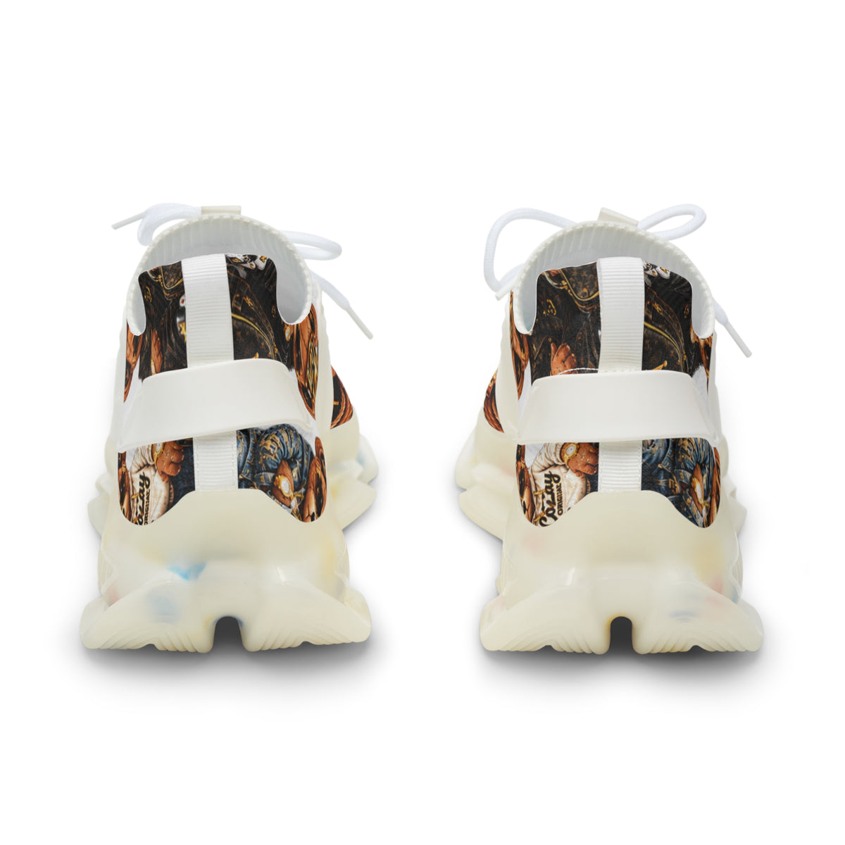 CoZay Original Cartier Bear Men's Athletic Sneakers — Vintage Football Graphic Mesh Shoes