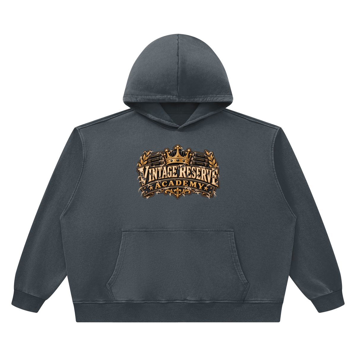 CoZay Vintage Reserve Unisex Heavyweight Vintage Wash Boxy Hoodie