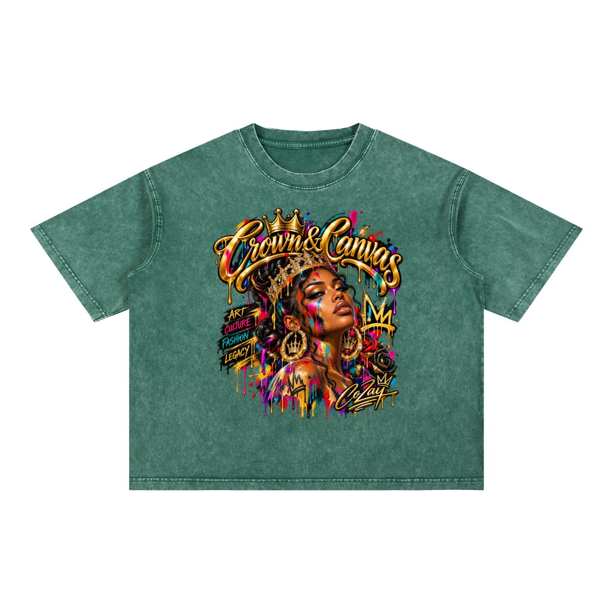 CoZay CC Mineral Wash Boxy Cotton T-Shirt