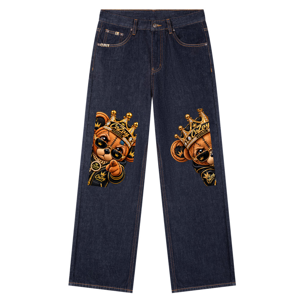 CoZay Original ICU BEAR Heavyweight Straight Leg Denim Jeans