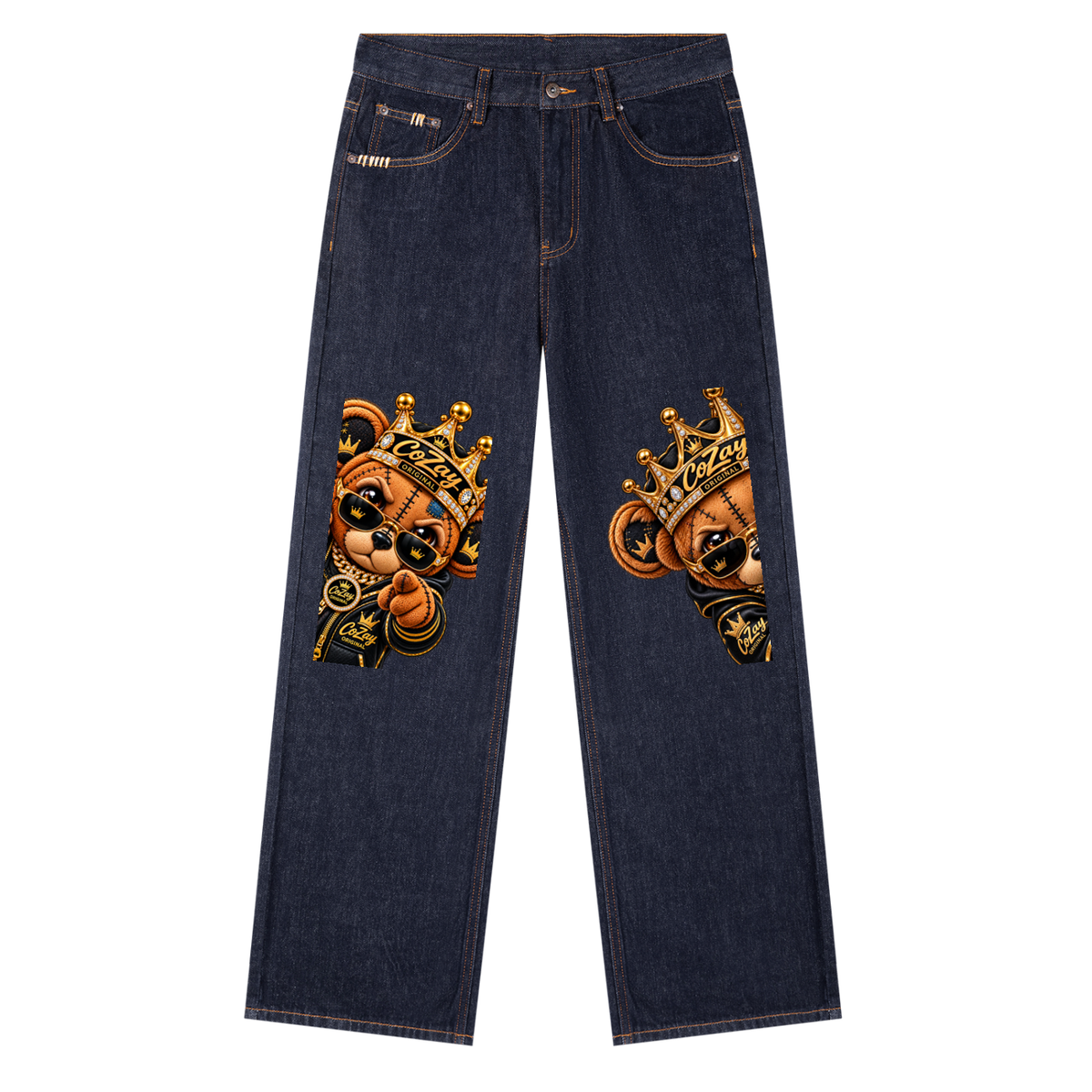 CoZay Original ICU BEAR Heavyweight Straight Leg Denim Jeans