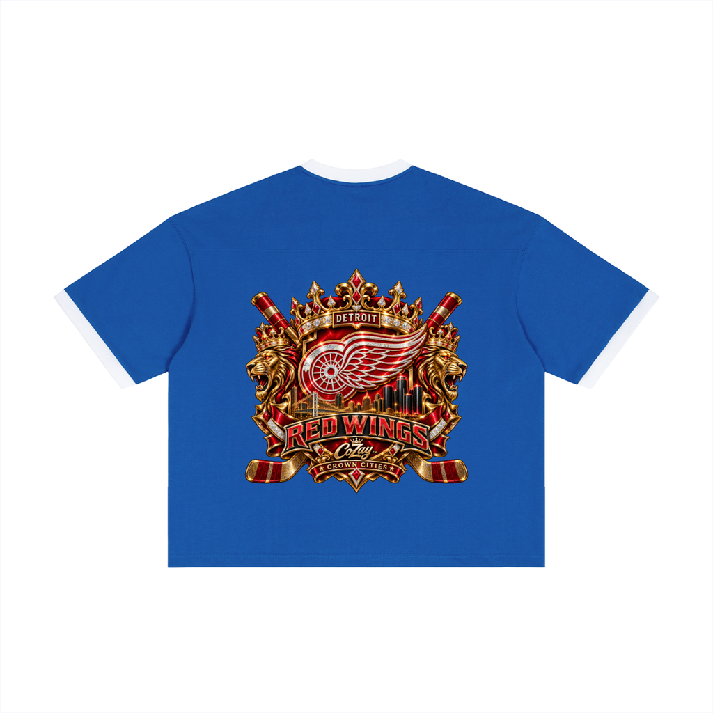 CoZay Crown Cities Detroit Unisex Color Block Boxy T-Shirt