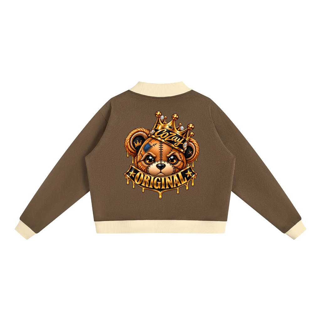 CoZay Original Bear Women’s Mock Neck Crewneck Sweatshirt