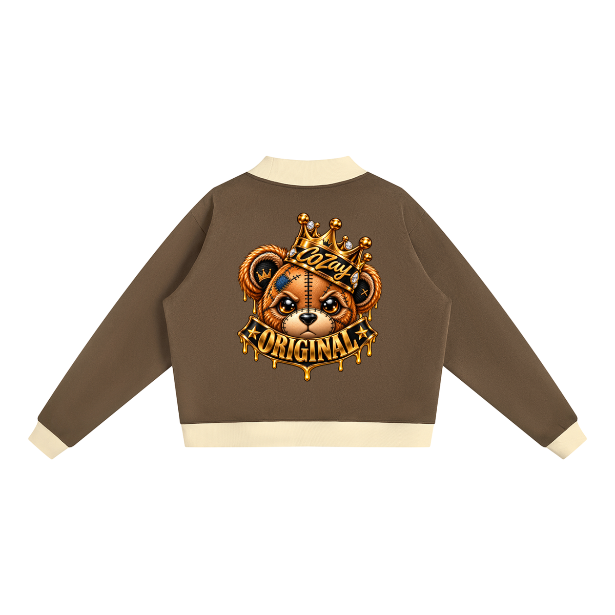 CoZay Original Bear Women’s Mock Neck Crewneck Sweatshirt