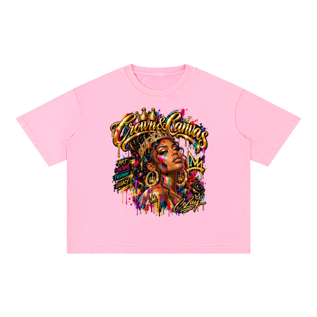 CoZay CC Mineral Wash Boxy Cotton T-Shirt