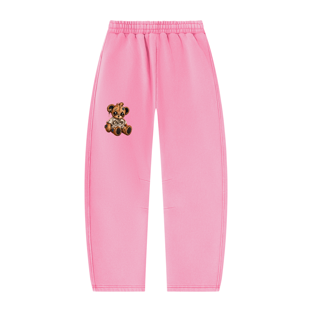 COZAY ORIGINAL Unisex Vintage Wash Barrel Leg Fleece Sweatpants