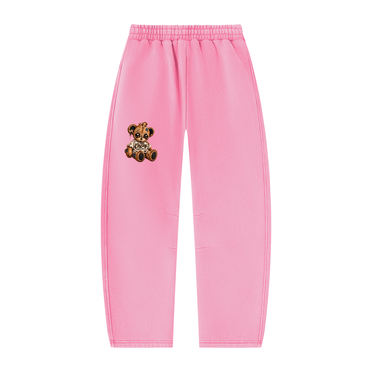 COZAY ORIGINAL Unisex Vintage Wash Barrel Leg Fleece Sweatpants