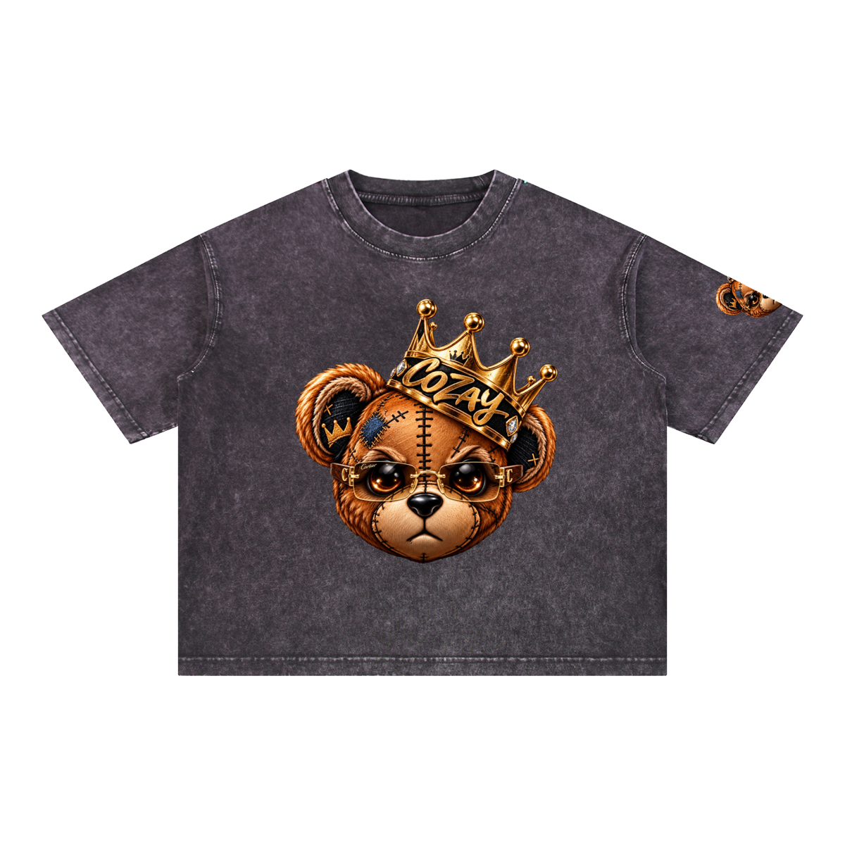CoZay Original Cartier Bear Mineral Wash Boxy Cotton T-Shirt
