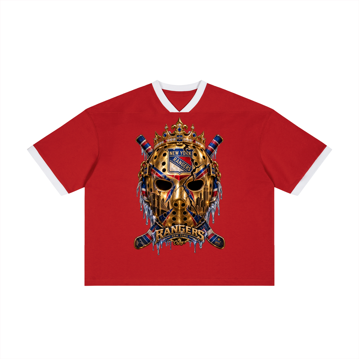 CoZay Crown Cities NY Unisex Color Block Boxy T-Shirt
