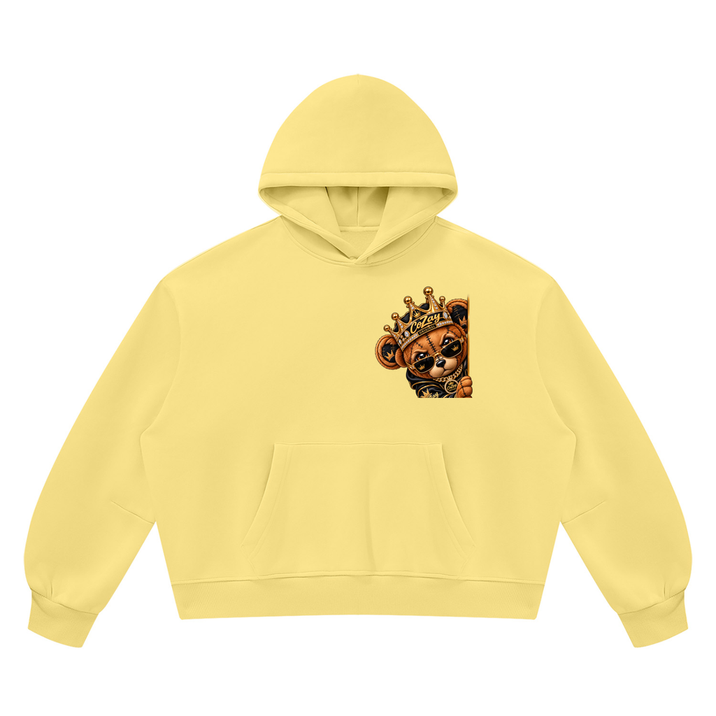 CoZay Original ICU Bear Unisex Vintage Wash Boxy Fleece Hoodie