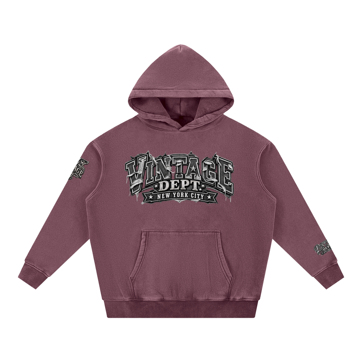 CoZay Original Men's Snow Wash Fleece Oversize Hoodie