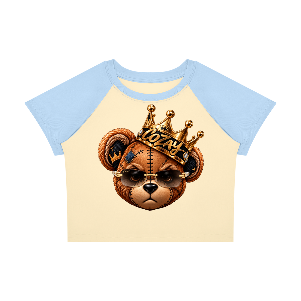 CoZay Original Bear Women’s Raglan Color Block Baby T-Shirt