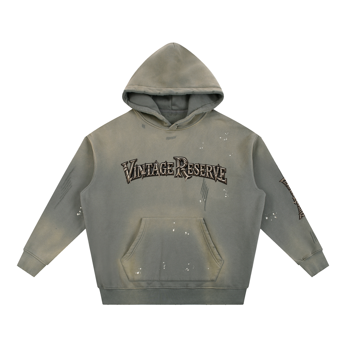 CoZay Vintage  Reserve Washed Frayed Fleece Hoodie