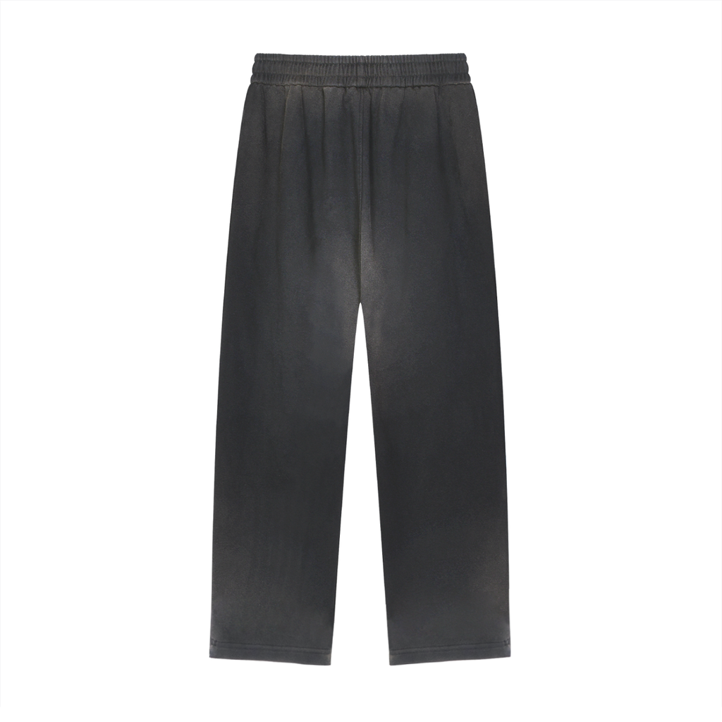 CoZay Signature Sun Fade Raw Edge Straight-Leg Sweatpants