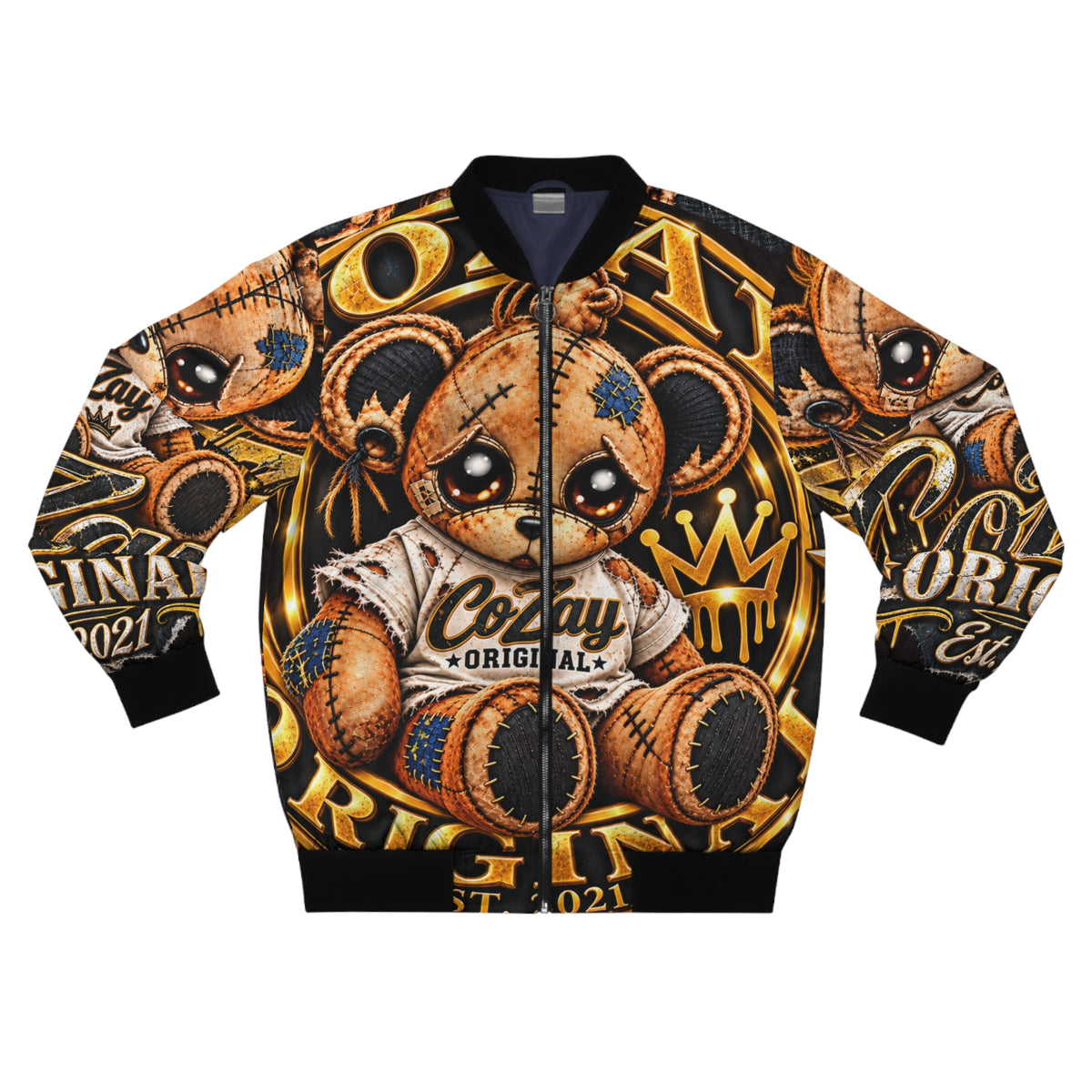 CoZay Original Teddy Graphic Bomber Jacket