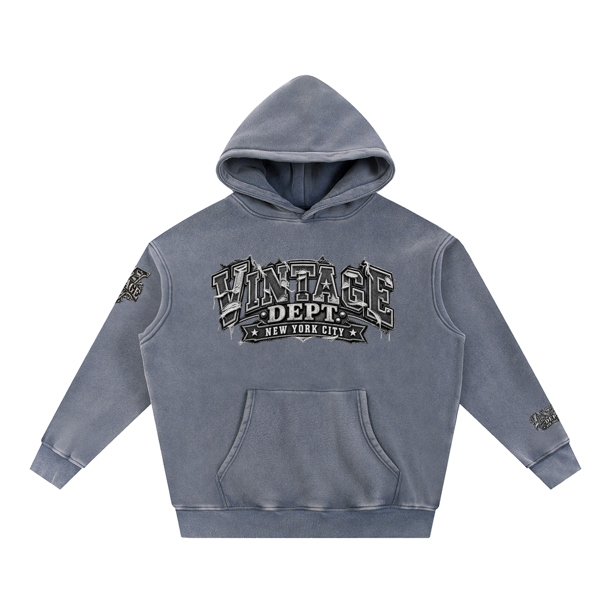 CoZay Original Men's Snow Wash Fleece Oversize Hoodie