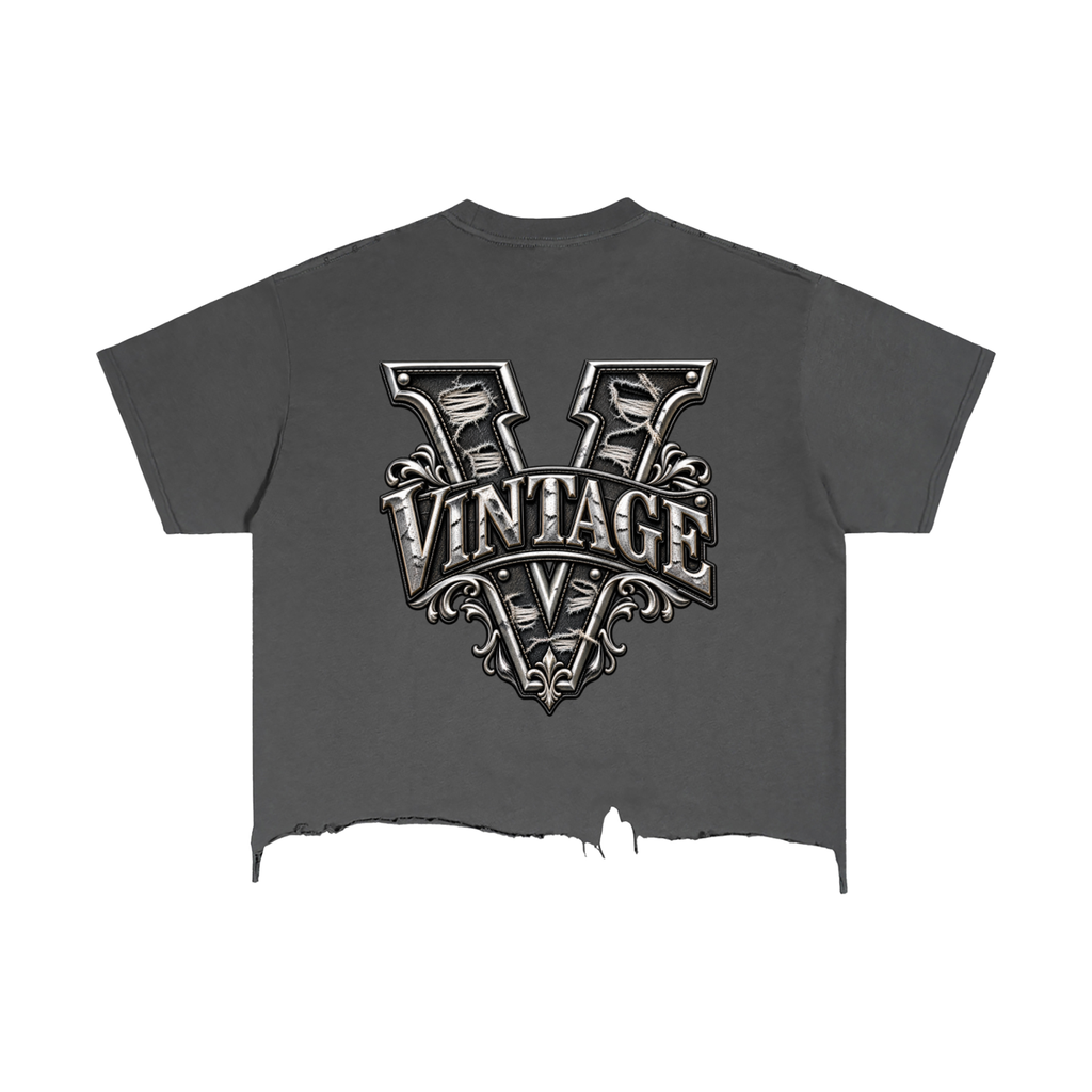 CoZay Original Men's Vintage Wash Boxy Distressed Hem T-Shirt