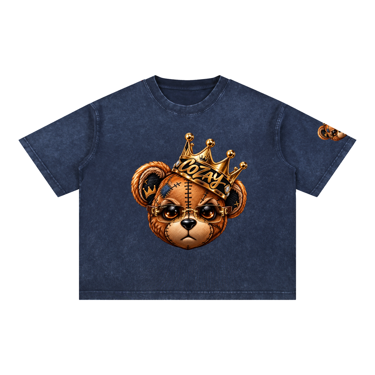 CoZay Original Cartier Bear Mineral Wash Boxy Cotton T-Shirt