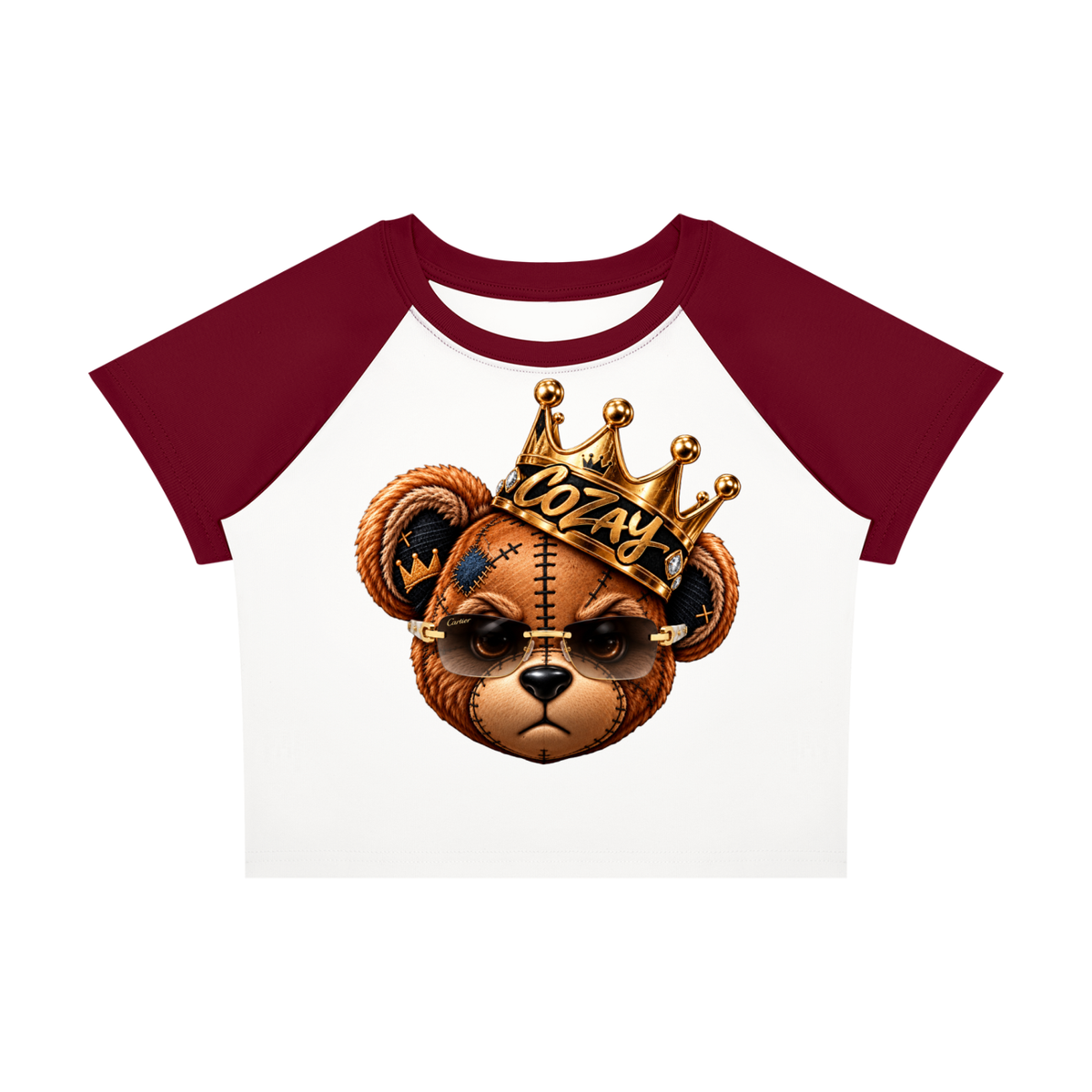 CoZay Original Bear Women’s Raglan Color Block Baby T-Shirt