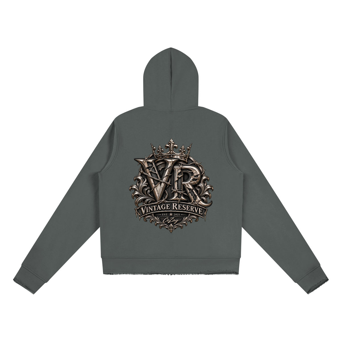 Women’s Raw Edge Full Zip Hoodie