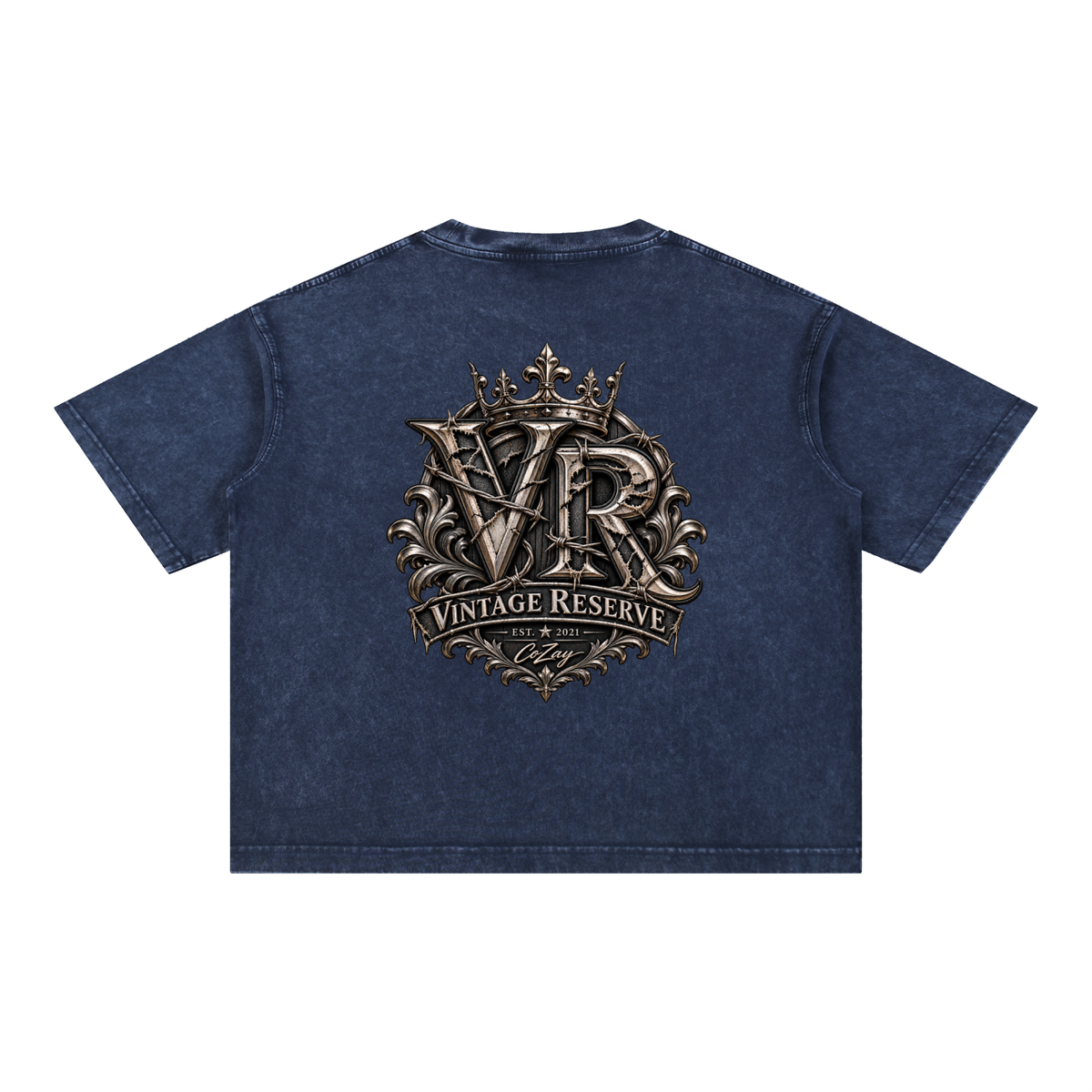 CoZay Vintage Reserve Men's Mineral Wash Boxy Cotton T-Shirt