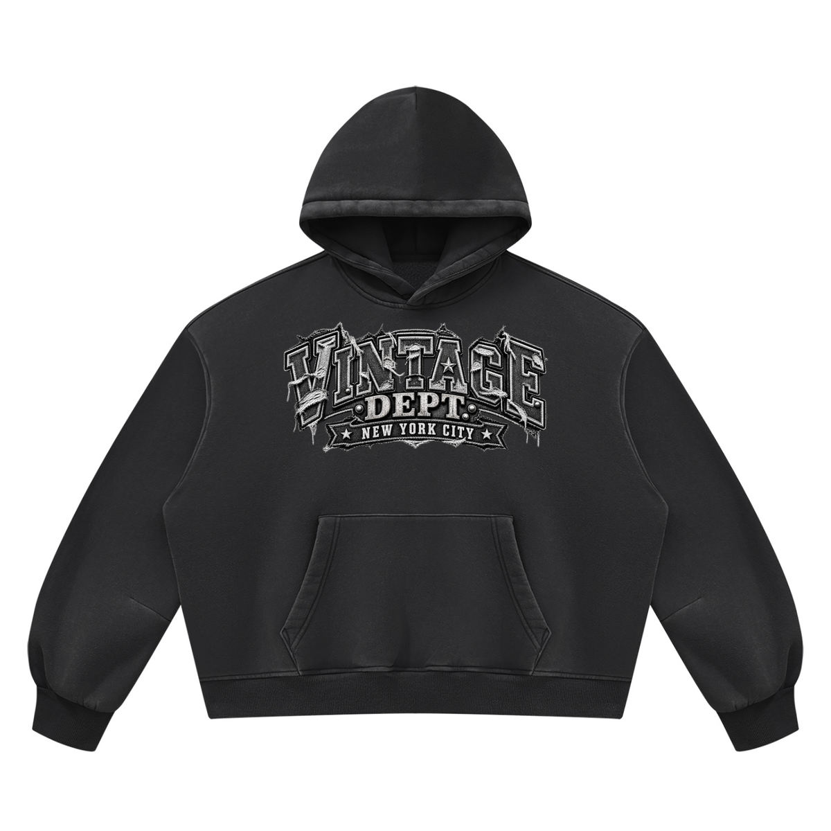 CoZay Original Unisex Vintage Wash Boxy Fleece Hoodie