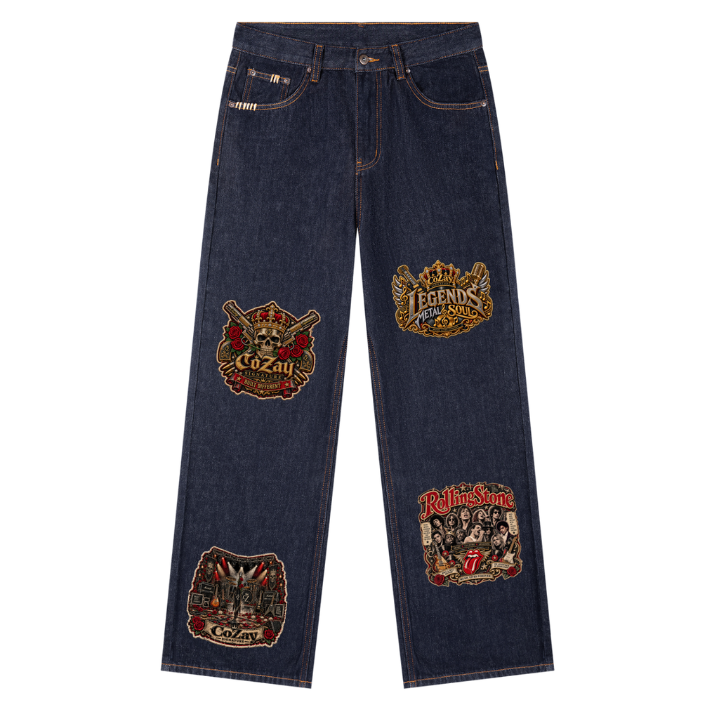 CoZay Legends AOP Heavyweight Straight Leg Denim Jeans