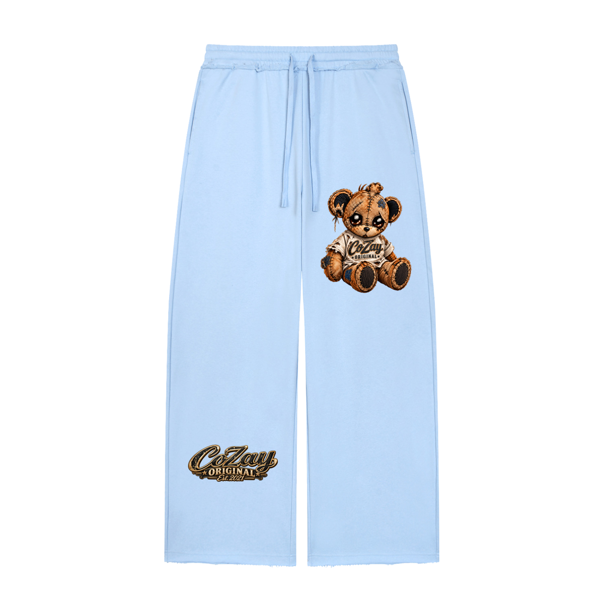 CoZay Original Women’s Wide Leg Raw Edge Sweatpants