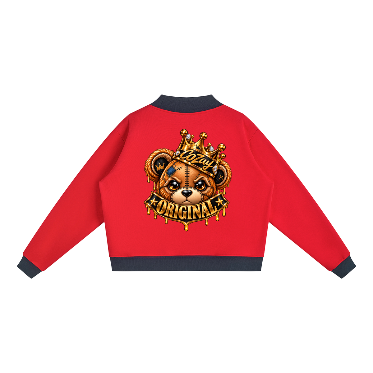 CoZay Original Bear Women’s Mock Neck Crewneck Sweatshirt