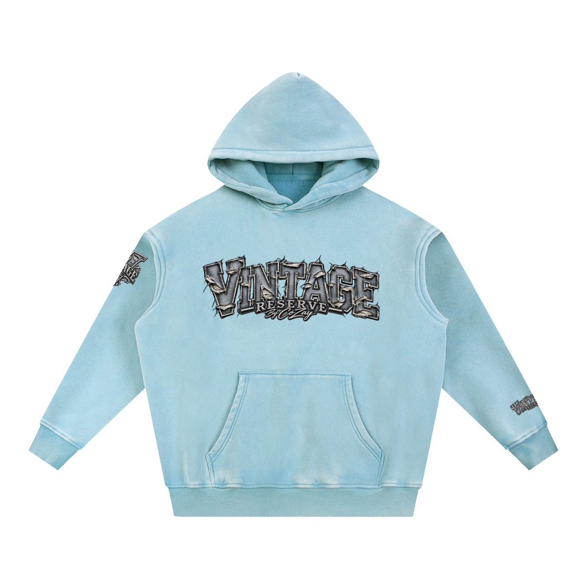 CoZay Original Men's Snow Wash Fleece Oversize Hoodie