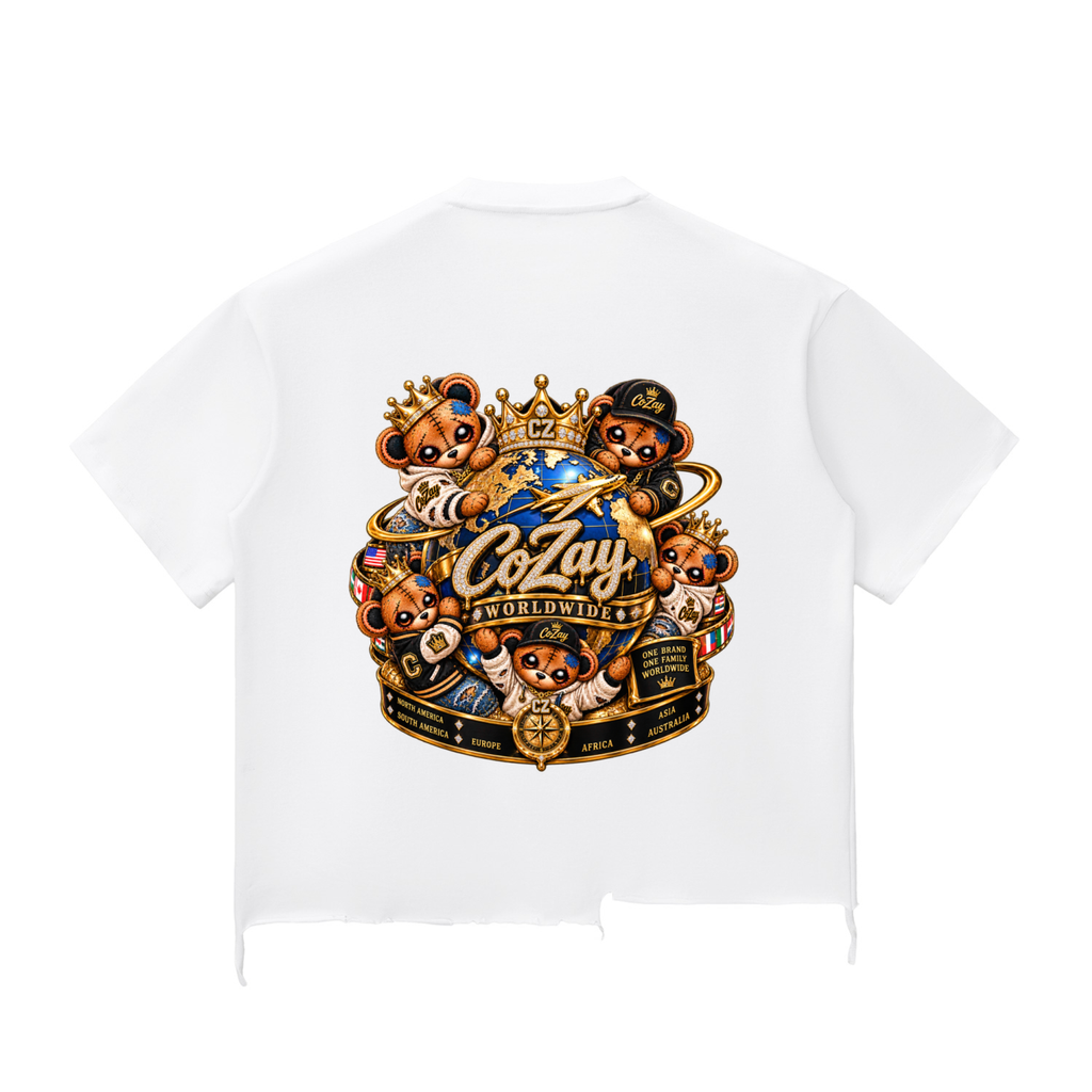 CoZay Original Snow Wash Raw-Hem Boxy T-shirt