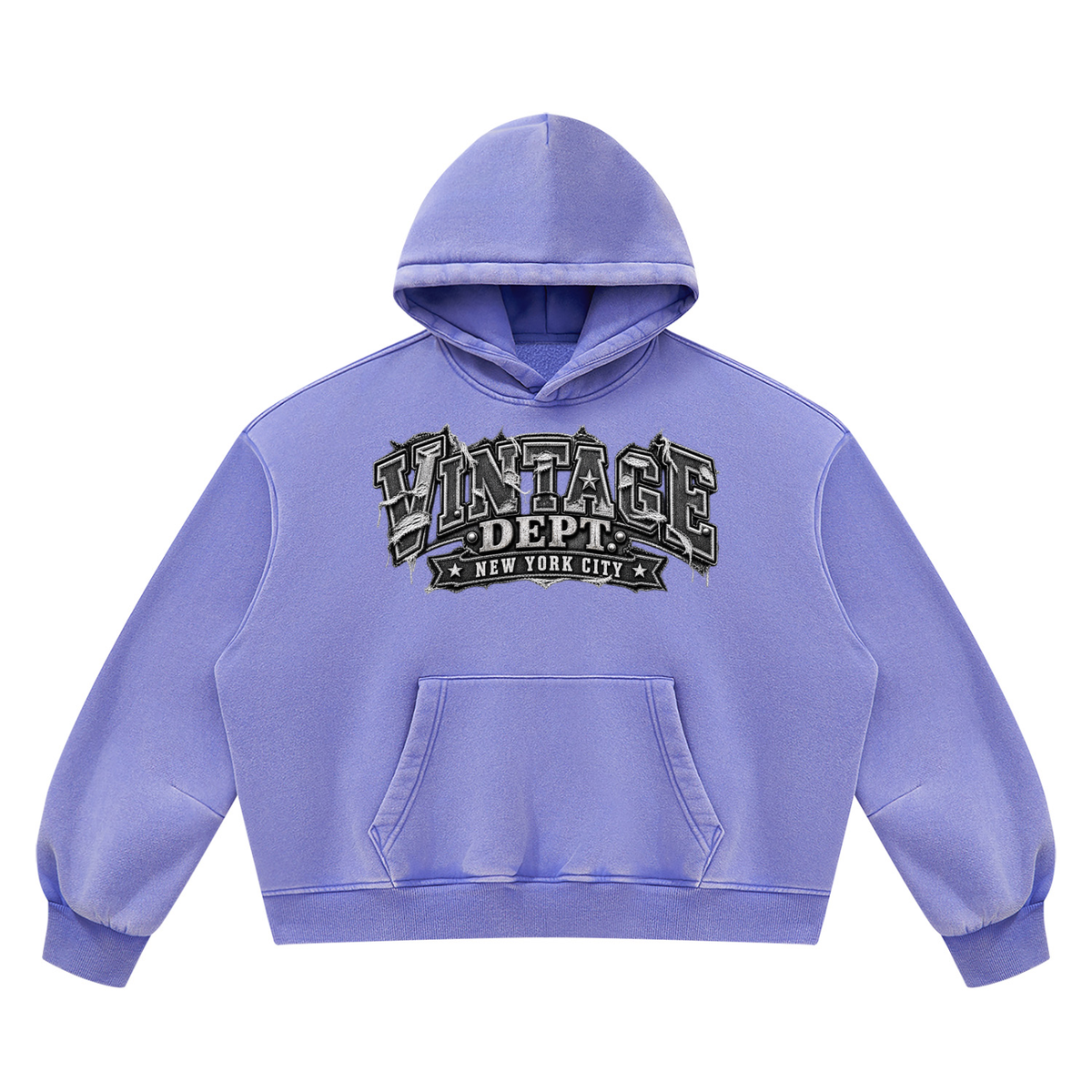 CoZay Original Unisex Vintage Wash Boxy Fleece Hoodie