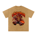 CoZayWeen Freddy Snow Washed Oversized Cotton T-Shirt
