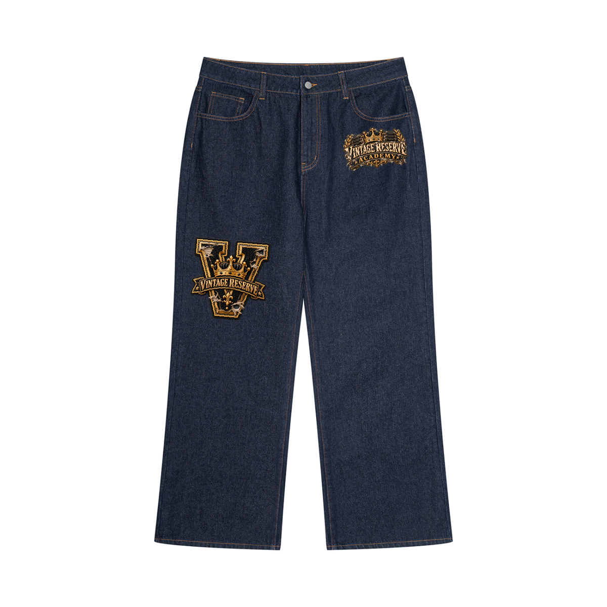 Vintage Reserve by CoZay Men's Vintage Wash Denim Jeans