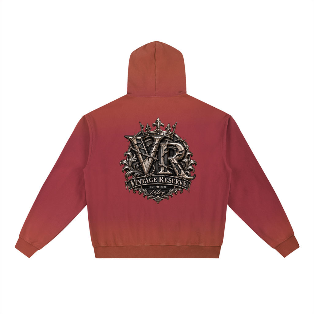 CoZay Vintage Reserve Washed Gradient Fleece Hoodie