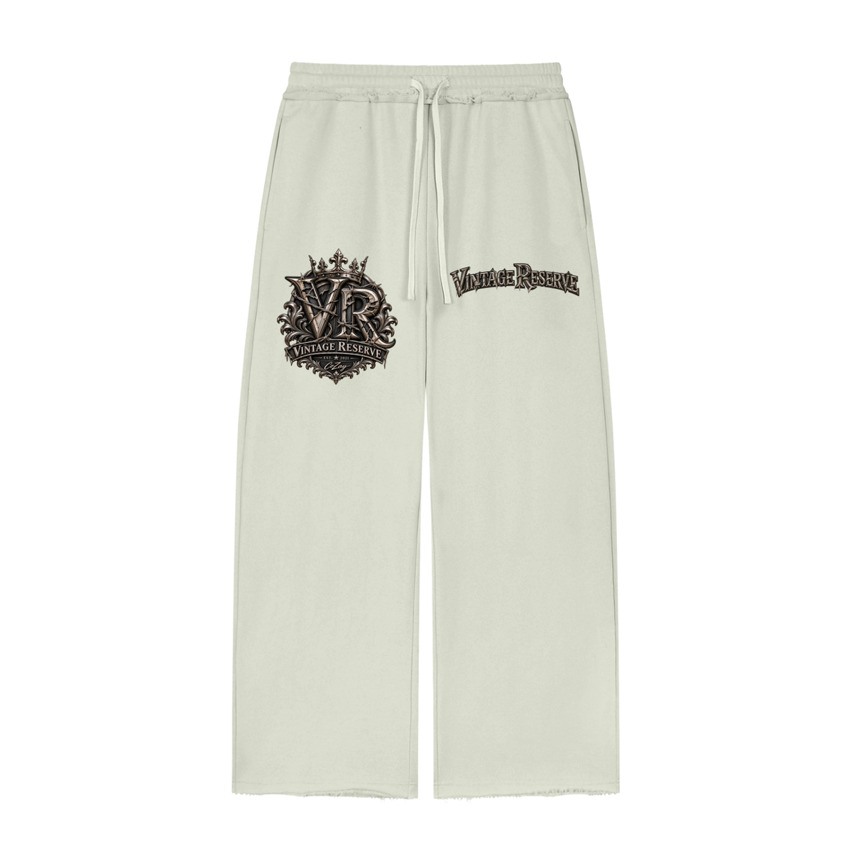 Women’s Wide Leg Raw Edge Sweatpants