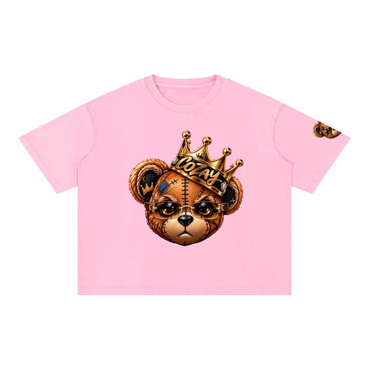 CoZay Original Cartier Bear Mineral Wash Boxy Cotton T-Shirt