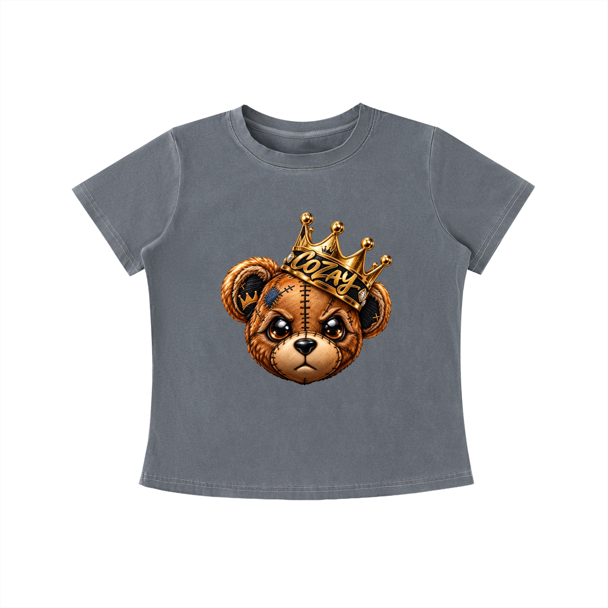 CoZay Original Bear Women's Vintage Wash Slim Fit T-shirt
